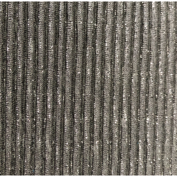 Ribbed wire crimped fabric