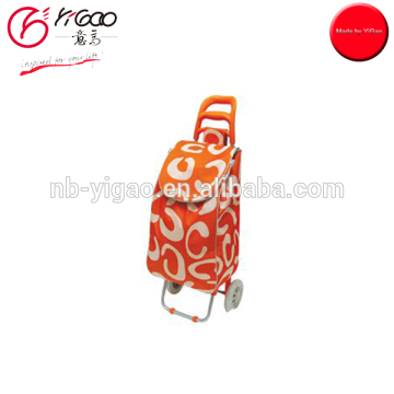 200197 portable folding shopping cart two wheel shopping trolley bag