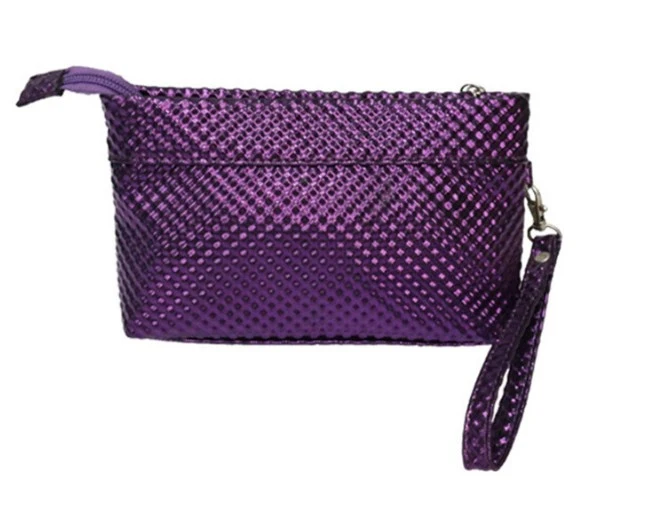 New Fashion Versatile High-End Plaid PU Cosmetic Bag