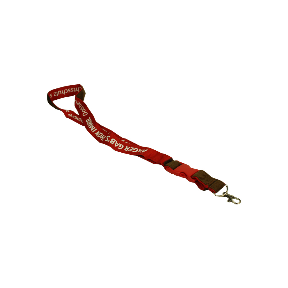 Dubbellaags Lanyard met zacht flosdraad