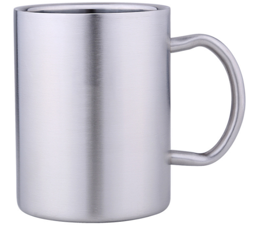 304 Cup Stainless Steel Shatter-tahan dengan Pemegang