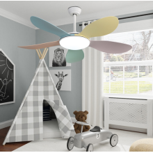 Color ceiling lamp fan for children's room