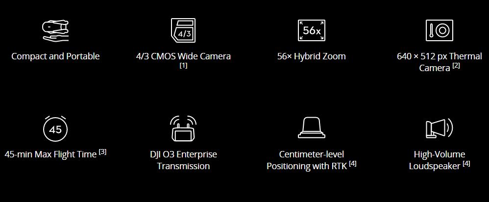 DJI Mavic 3 Enterprise thermal drone camera Mavic 3T drone with 640T Thermal camera & 56x zoom camera
