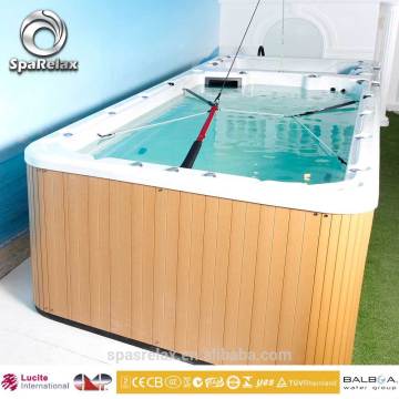 Luxury Dual Zone outdoor plastic swimming pools with swimming pool cover, pump