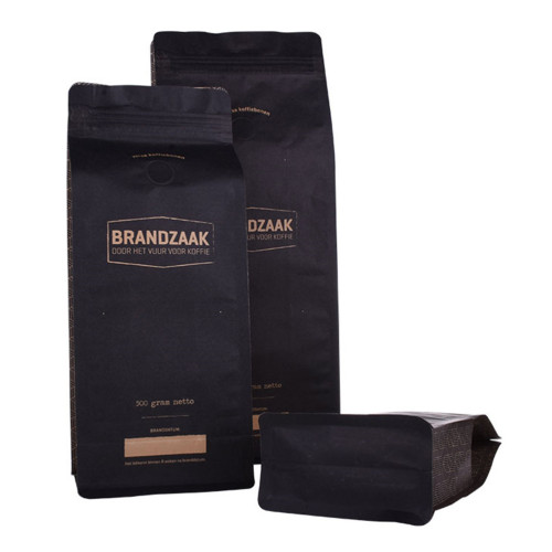 Laminierter Materialdruck auf Kraftrisskerch personalisierte Kaffeetaschen