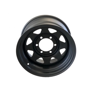 Export 15X8 Matt Black Stainless Steel Steering Wheel Rims