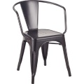 Tolix Side Dining Silla de metal con brazo