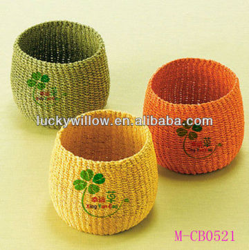 straw basket & Natural straw crafts & straw candy basket