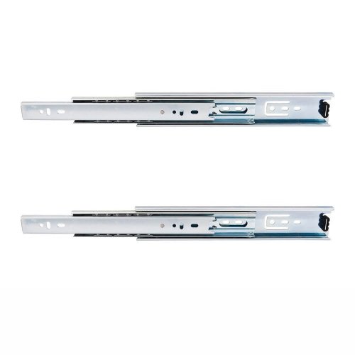 Drawer Slides - 22" Full Extension Ball Bearing Drawer Slide Pair in Zinc