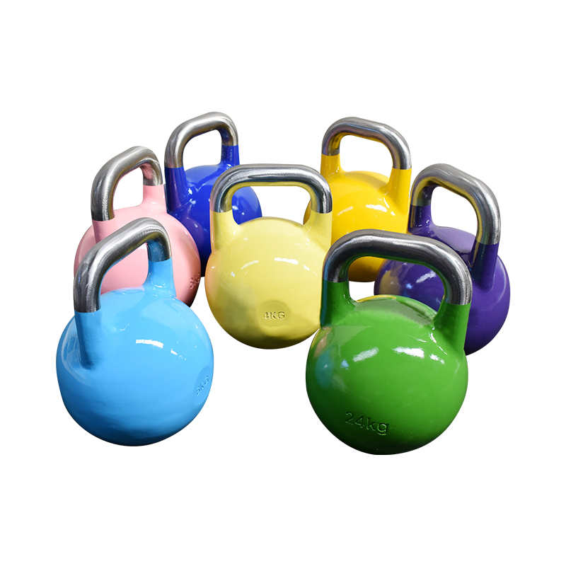 Colorful Wholesale Kettlebell with logo customized