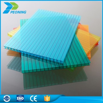 Polycarbonate Hollow sun shade protection pc sheet for house