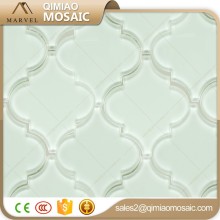 Light Green Color Glass Waterjet Craft Lantern Mosaic Tile