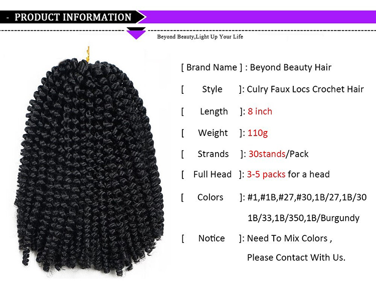 New 2019 Fashional Hairstyle Spring Twist Ombre kinky twists hair braiding spring twist Water wave crochet braid hair extensions