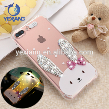 Online shopping new design bling light up case for iphone 7 plus case back cover