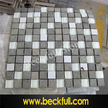 Grey&White Marble Square Mosaic