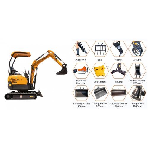 Mini excavator 1.5 ton Rhinoceros mini excavator XN16