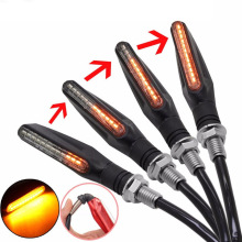 Universal Motorcycle LED Turn Signal Lights - Amber Blinker Tail Lamp
