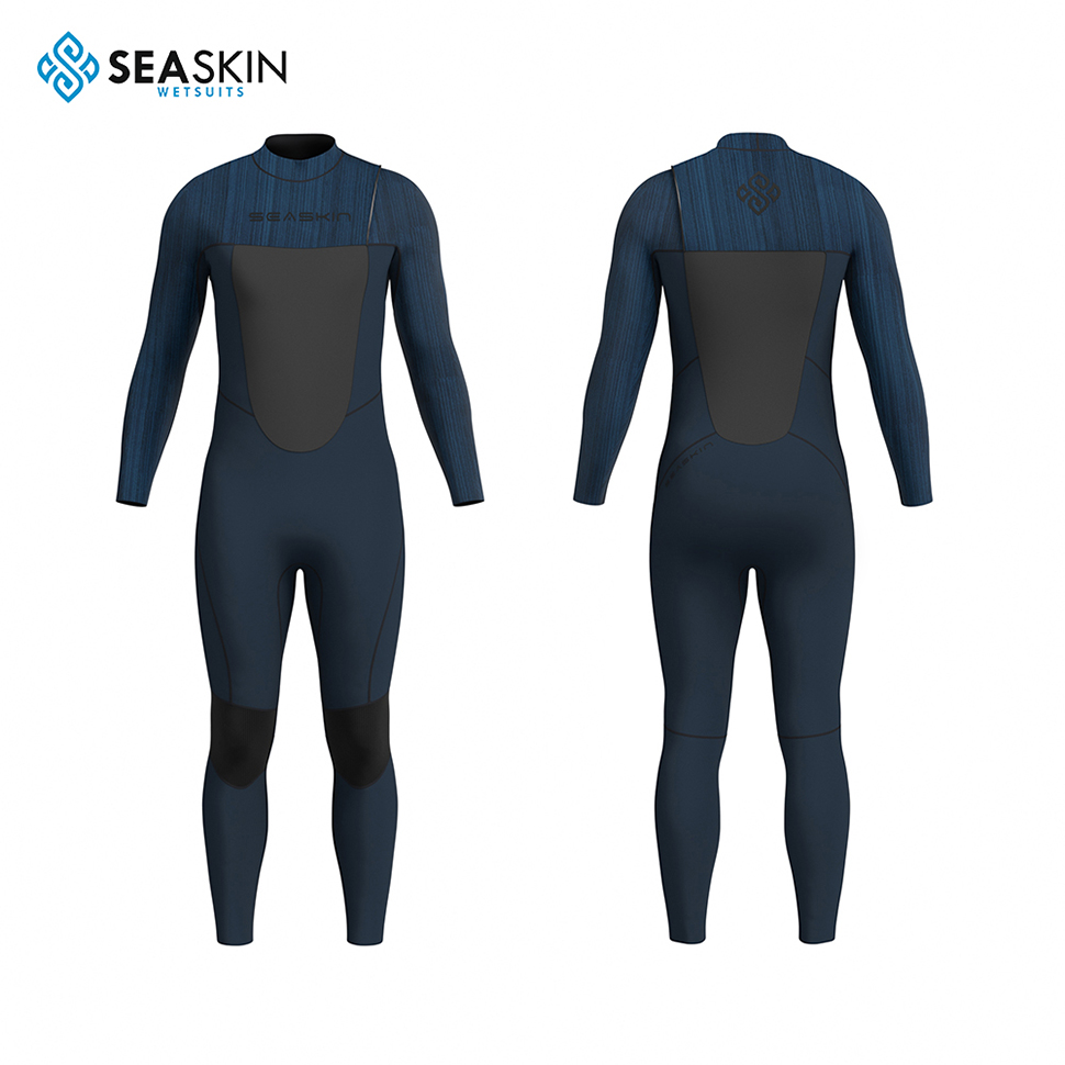 Seaskin 2024 Ketibaan Baru 4/3mm Wetsuit Lelaki Zipperless