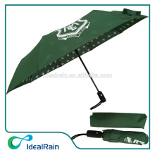 snowflake printed inside green umbrella snow chritmas tree