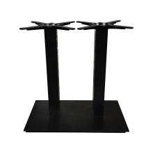 Cast Iron Double Column Table Base with Adjustable Feet