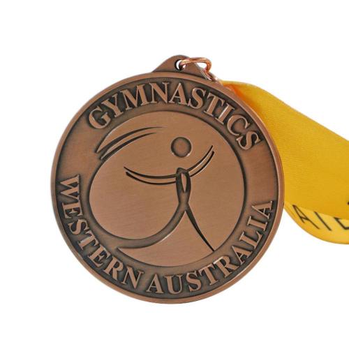 Medalla de maratón de deportes de aleación de zinc de metal personalizado
