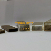Marine-grade brass rectangular hollow sections