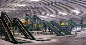 garbage recycling plant
