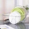 New arrival stainless steel folding dish drying rack sink organizer shelf kitchen holder