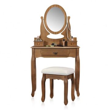 Good performance standard size china factory direct sale dressing table with mirror