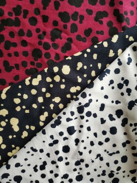 Cotton spandex print long-sleeve shirt for kid