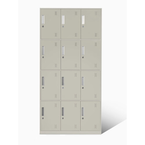 4 Tier Standard Metal Lockers 3 Wide