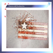 USA nation celebration color wood flag sign, Wood Antique Hanging Flag Sign, Home decor Flag Sign