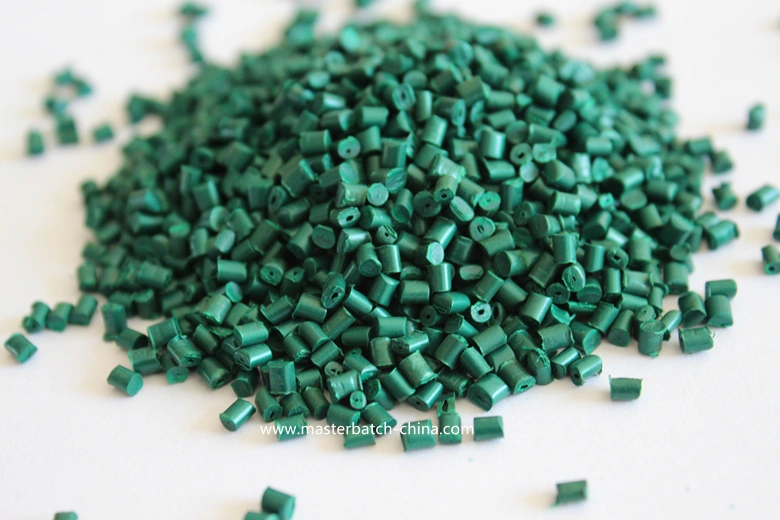 High Concentration Green Plastic Granules for Plastic Pipe, Home Appliances