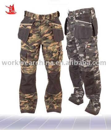 Durable waterproof camo BDU pants