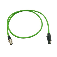 D-Código D M12 4pin macho para RJ45 Cabo Profinet