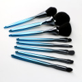 8pcs ensembles de pinceaux de maquillage de couleur personnalisés en plastique