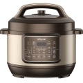 5.5L dual-hat cooker good quality kitchen electric multi pressure cooker Hot pot Steamer brown