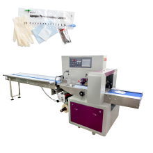 Medical PE Nitrile Silicone Latex Gloves Flow Packing Machine