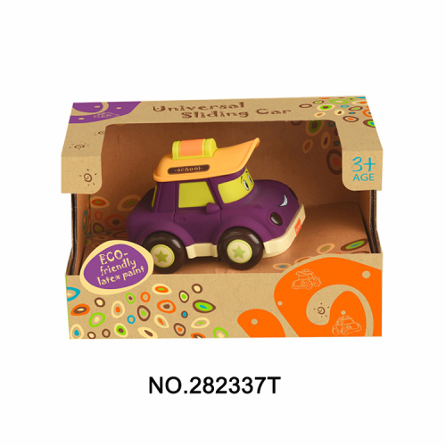 Cartoon Bus W/Light & Music Baby Toy