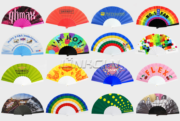 personalized plastic hand-held hand fan for events