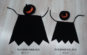 Black Halloween pet clothes