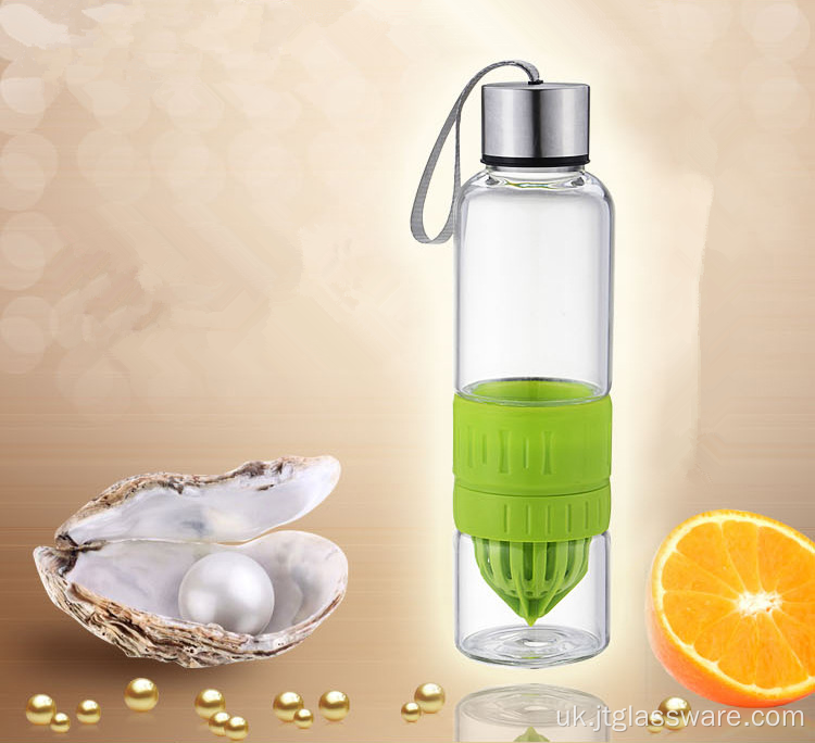 2016 нові продукти скляна пляшка води з соломою