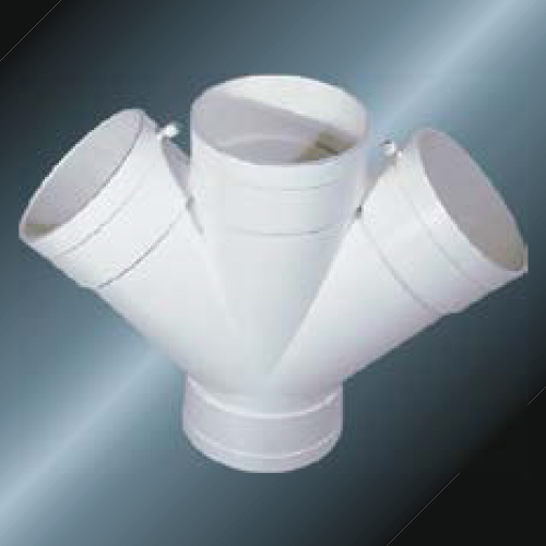 Drainage Upvc Y- كروس لون رمادي