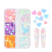 Wholesale 3mm Flower Sequins Paper Decoration Star Nail Stickers Heart Shape Glitter Sequins