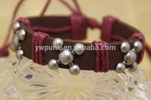 Coffee leather bracelet wholesale leather bracelet fashion accessories
