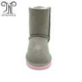 Botas de neve infantil menina moda cinza