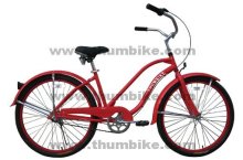 26" aluminum beach cruiser bicycle