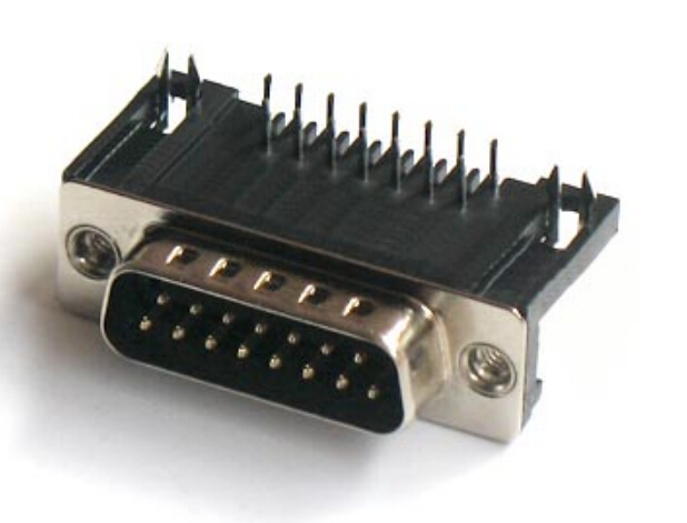 D-SUB PCB Male Dual Row Right Angle 8,08 мм