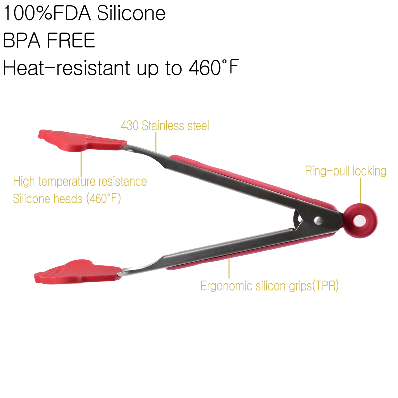 new Silicone food tong