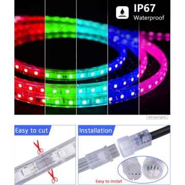 Barra de luz impermeable LED con belleza en capas
